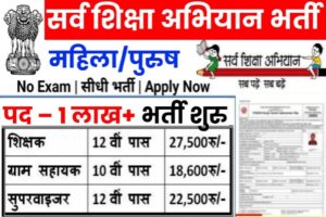 Sarva Shiksha Abhiyan Vacancy 2023