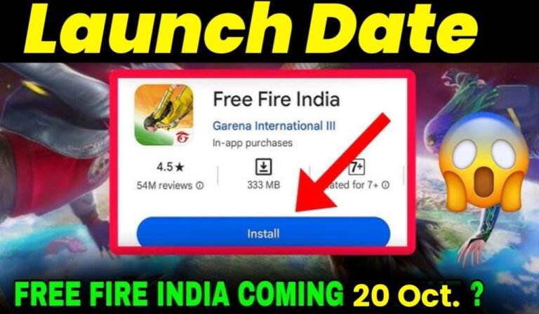 Free Fire India Launch Date