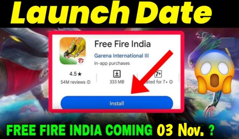 Free Fire India Launch Date